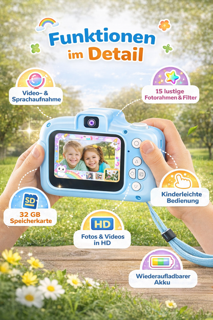 KidsCam Pro HD – Kinderkamera 1080P